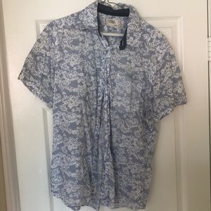 Free Planet short sleeve button down shirt